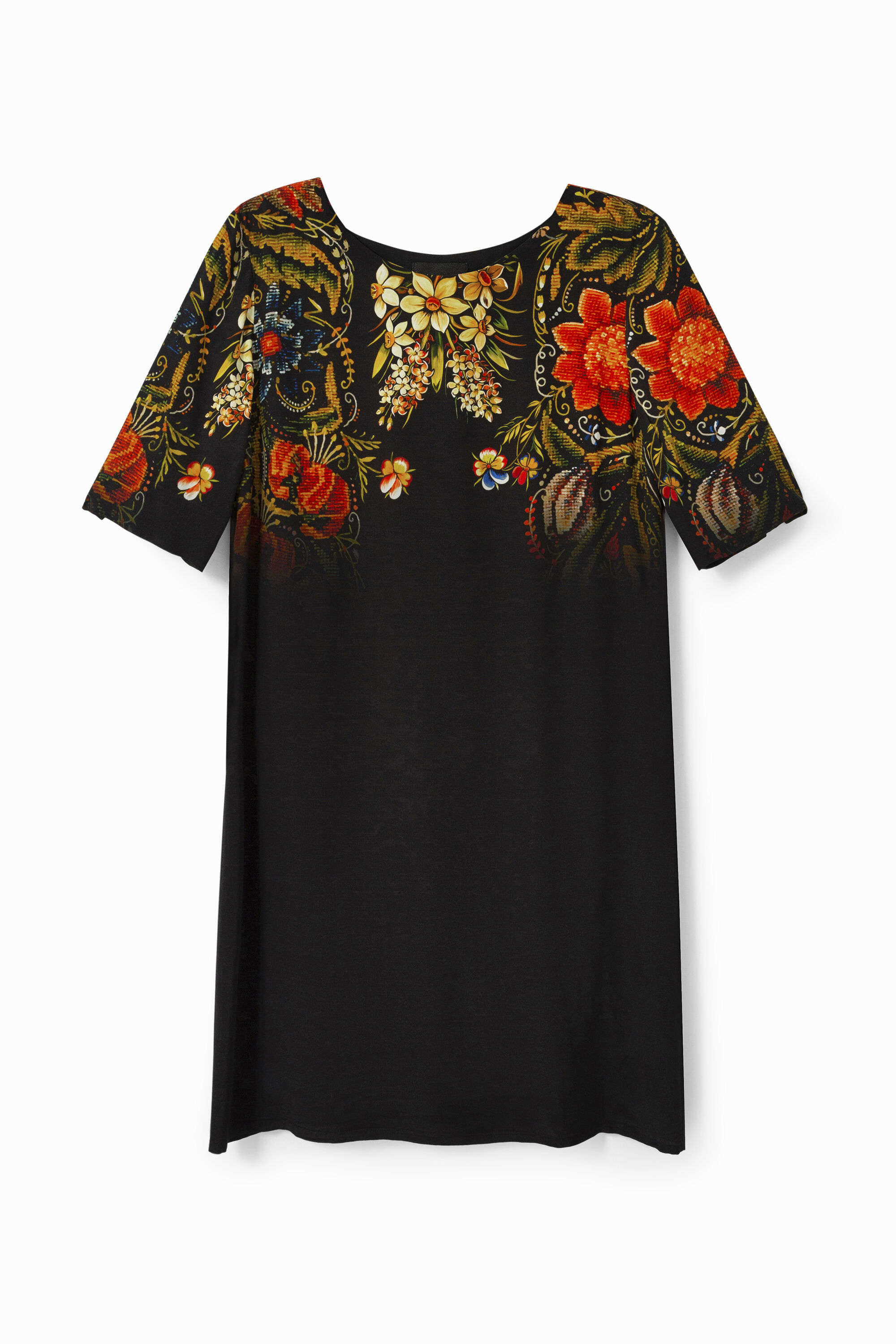 Straight floral dress