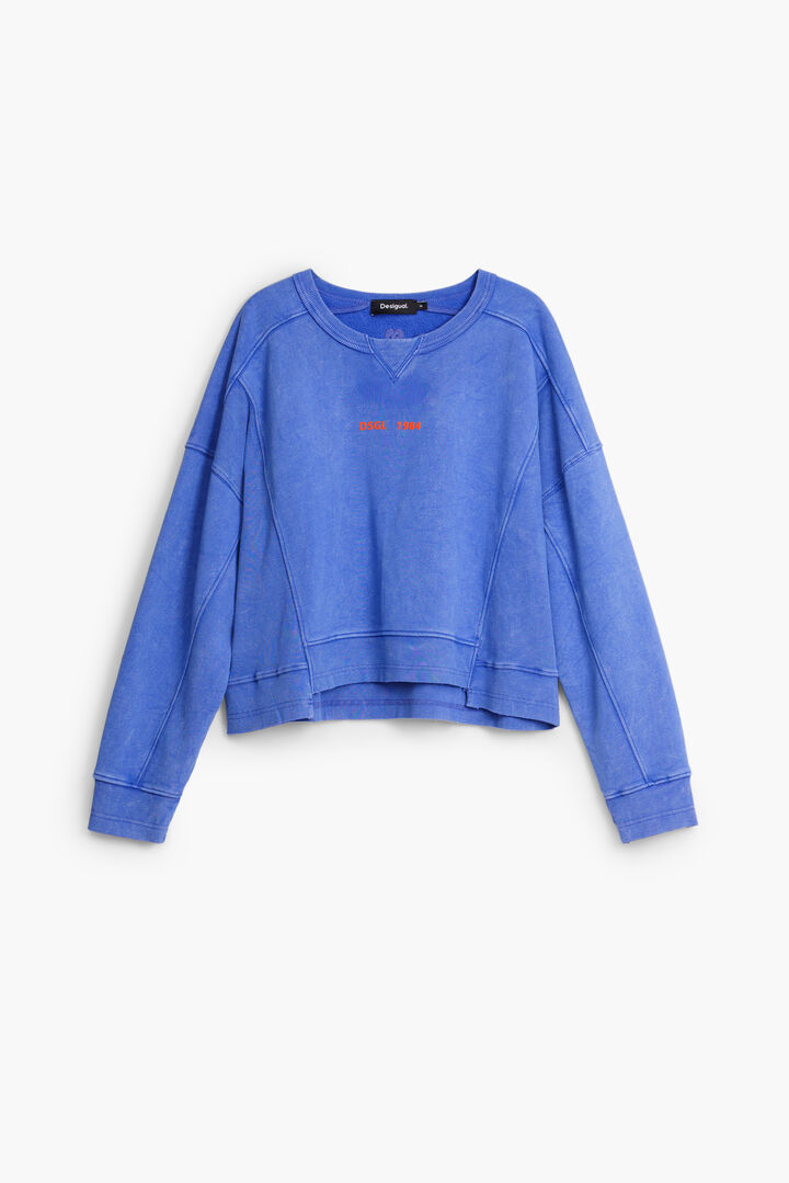 Washed effect sweatshirt | Desigual