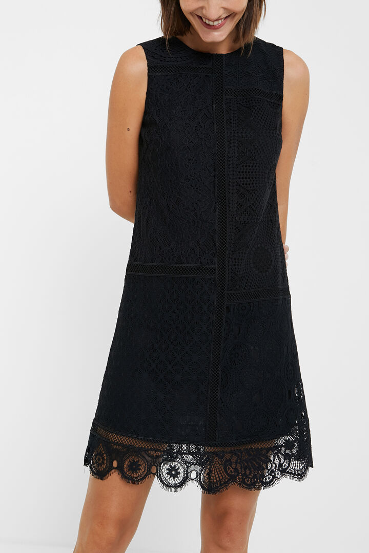 Vestido encaje sin mangas | Desigual