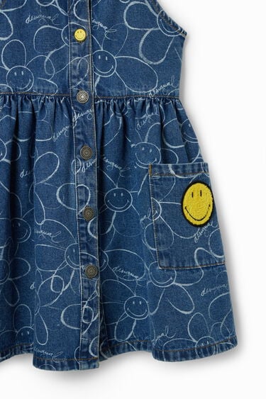 Denim Smiley Originals ® dungaree dress | Desigual