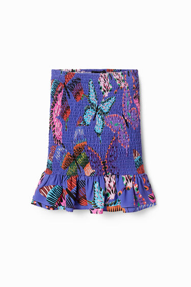 Minifalda sostenible mariposas | Desigual