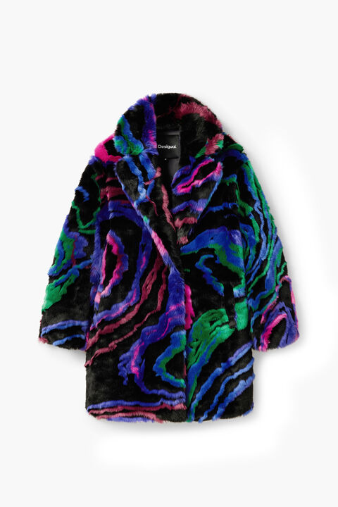 M. CHRISTIAN LACROIX FUR-EFFECT COAT