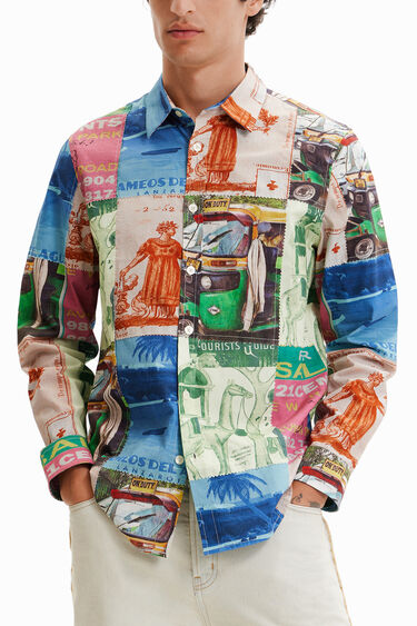 Patchwork stamp shirt | Desigual