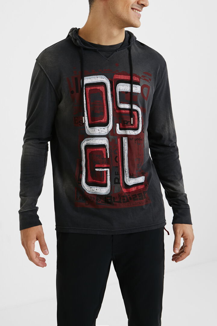 Hooded neck T-shirt | Desigual