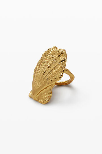 Gold-plated shell ring Zalio | Desigual