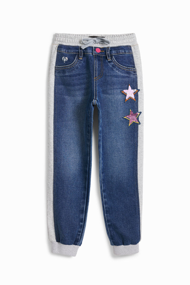 Ribbed star jogger pants | Desigual