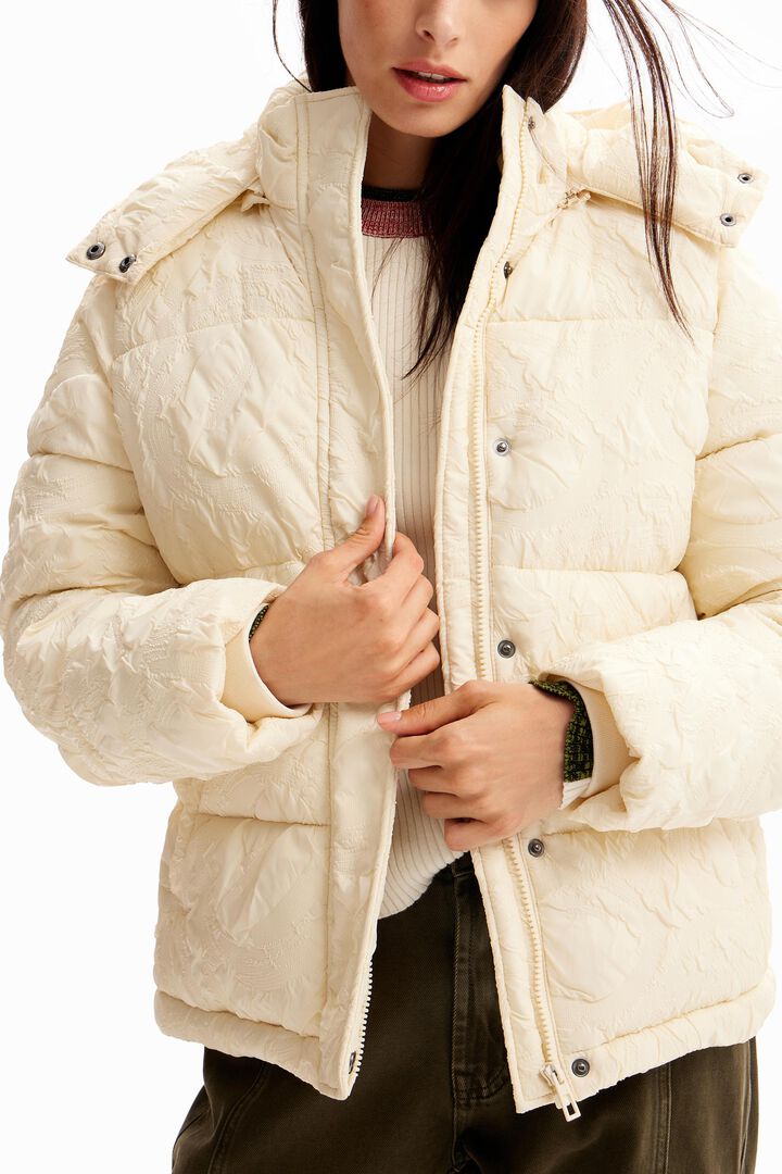 Textured quilted jacket | Desigual