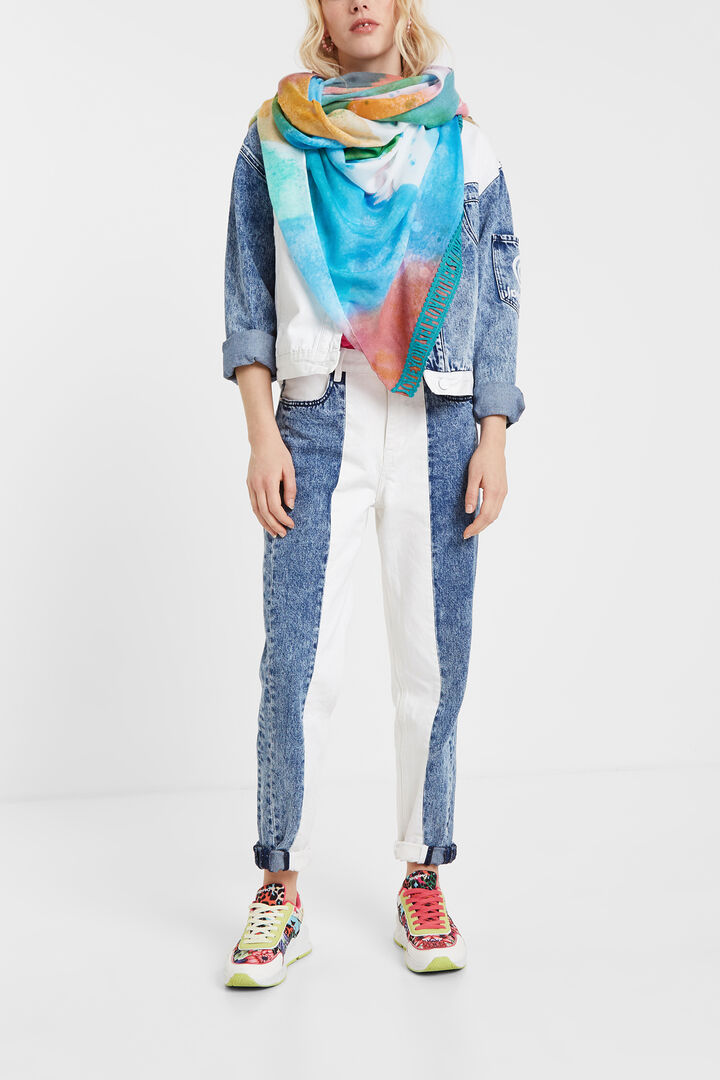 Foulard efecto acuarela | Desigual