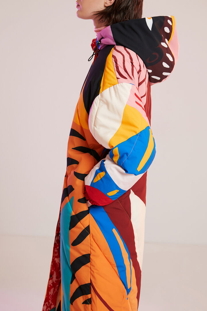 Padded print coat | Desigual