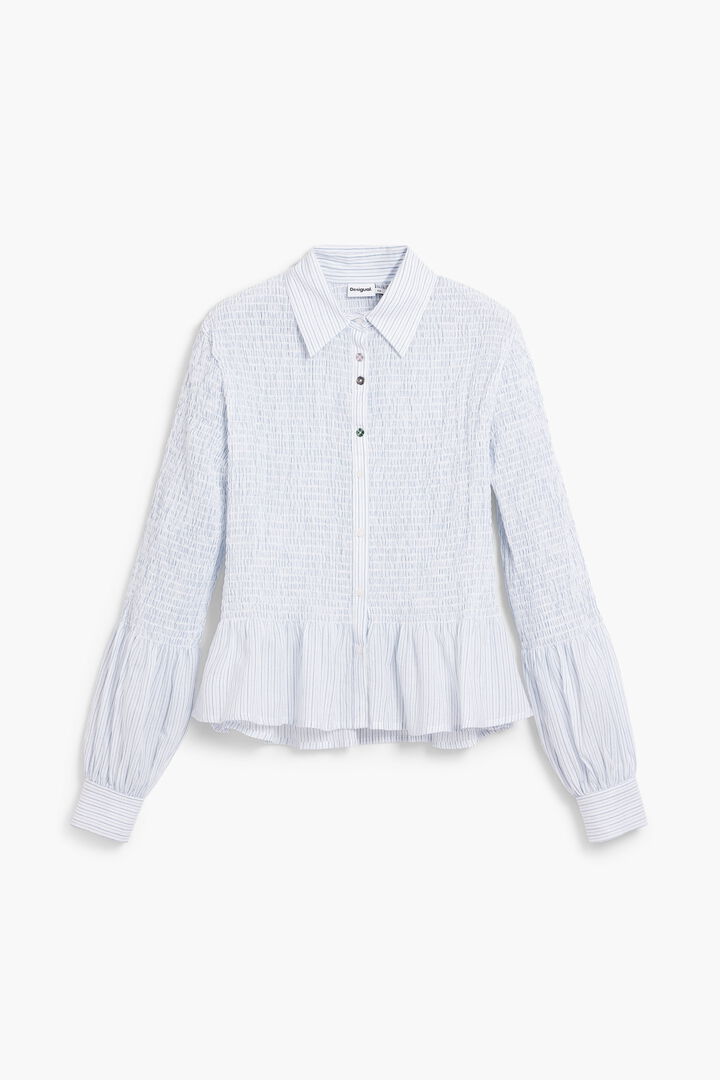 Camisa fruncida rayas | Desigual