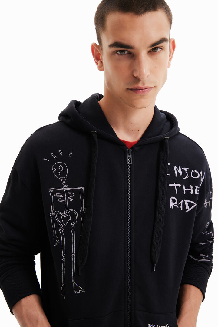 Oversize zip-up hoodie | Desigual