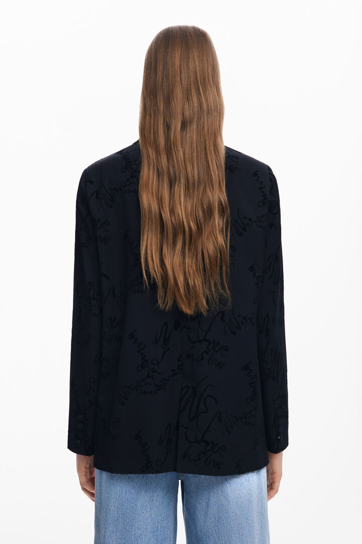 Blazer con lettering | Desigual