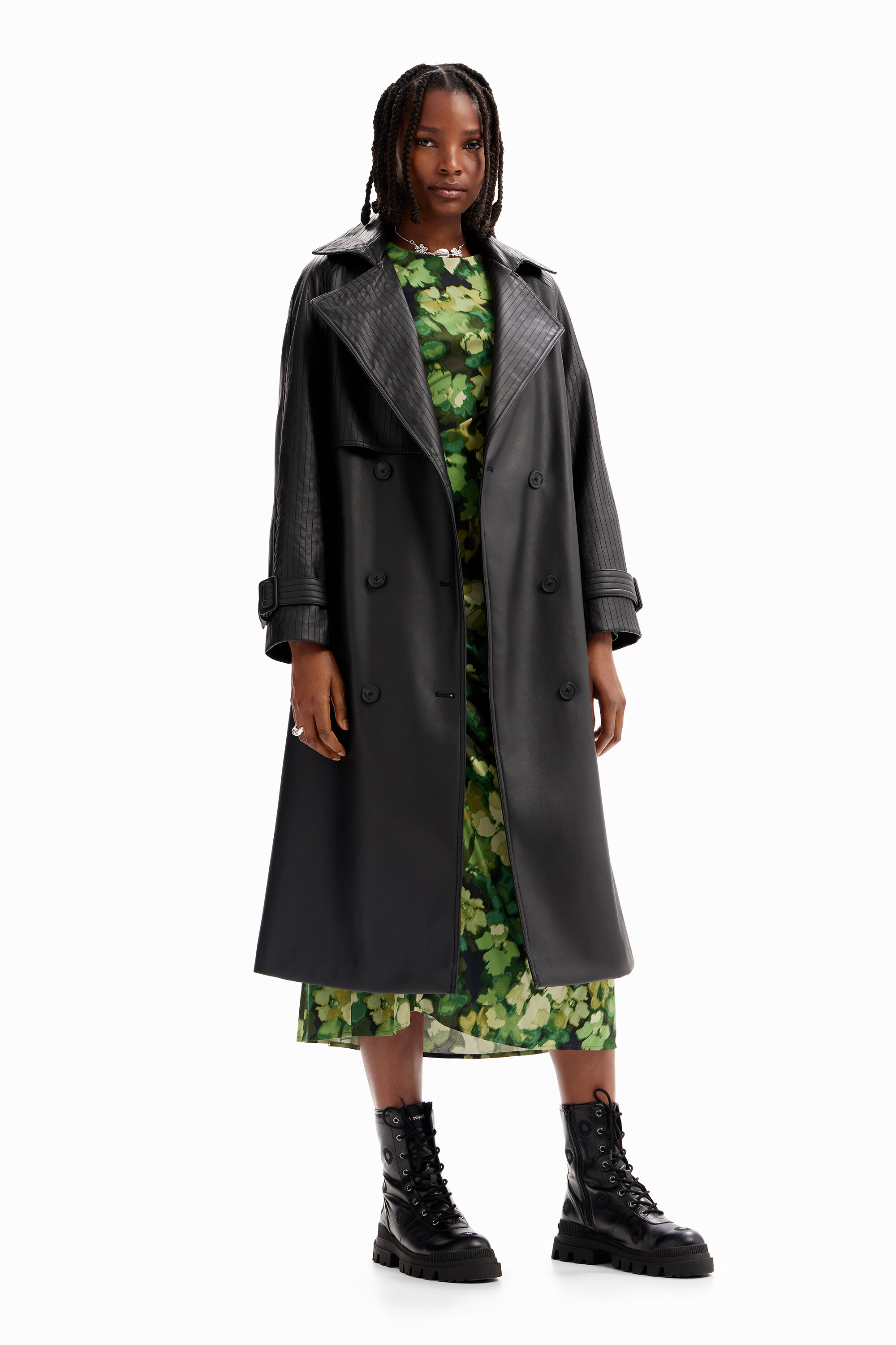 Desigual green deals coat