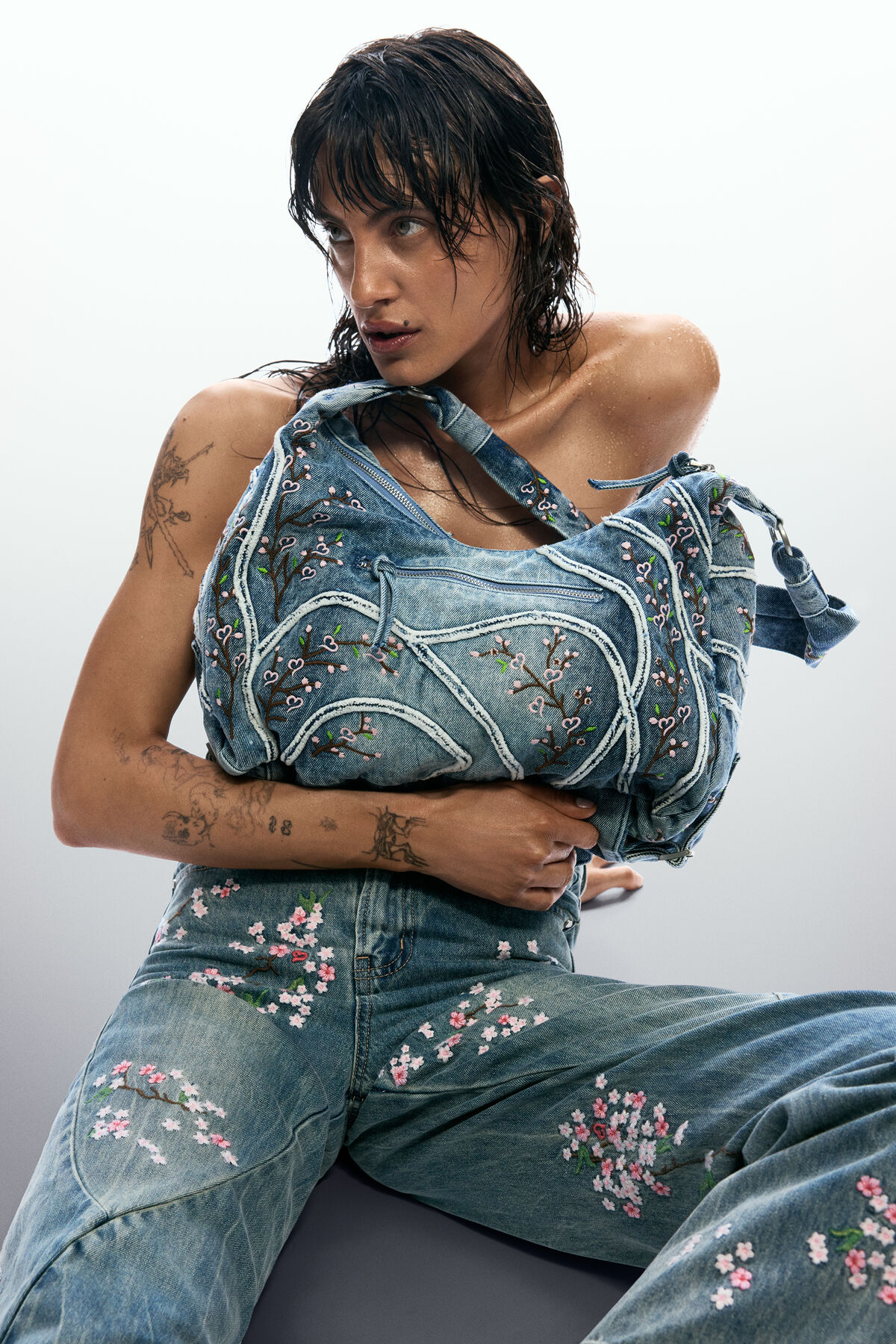 デニムバックルバッグ 青 レディースアクセサリーの I Desigual.com