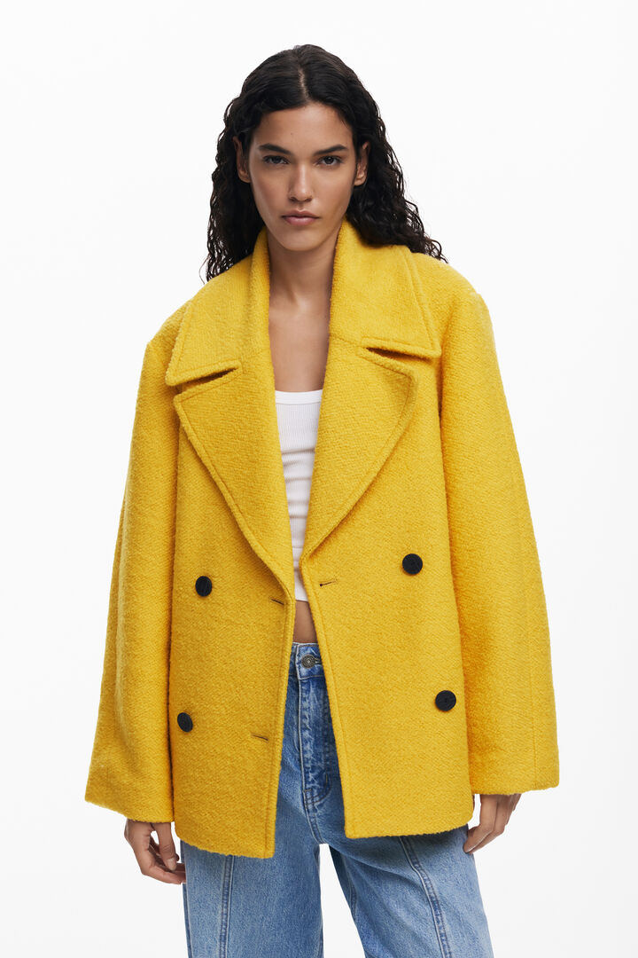 Short fleece coat | Desigual