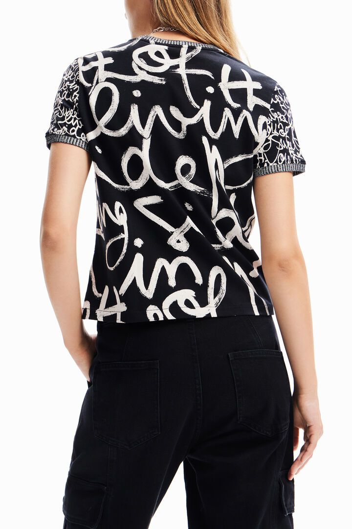 Contrasting message T-shirt | Desigual