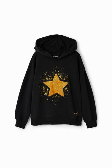 Sudadera estrella glitter | Desigual