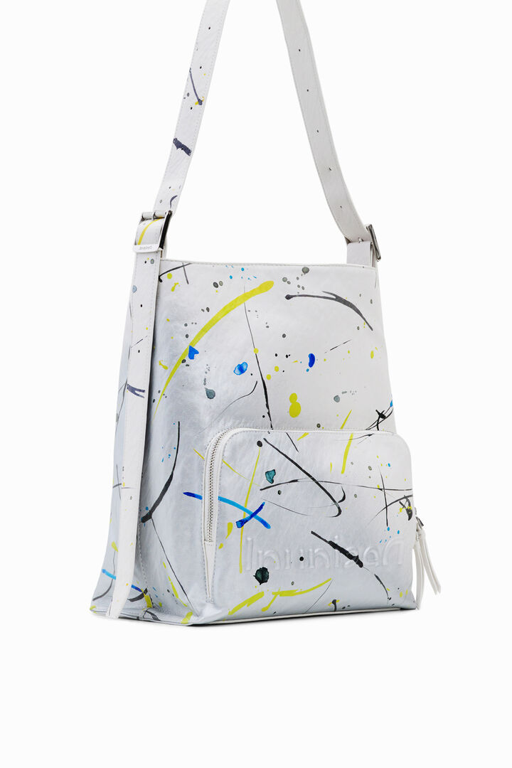 Large arty shoulder bag