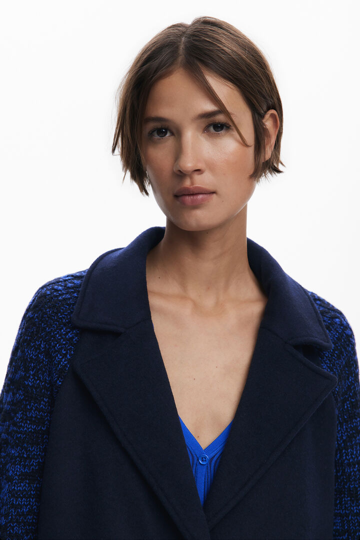 Manteau en laine combiné | Desigual