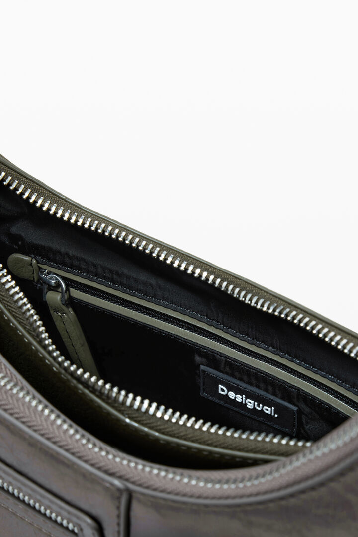 Medium metallic convertible bag | Desigual