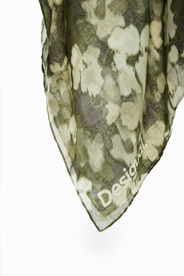 Foulard rectangulaire camouflage | Desigual