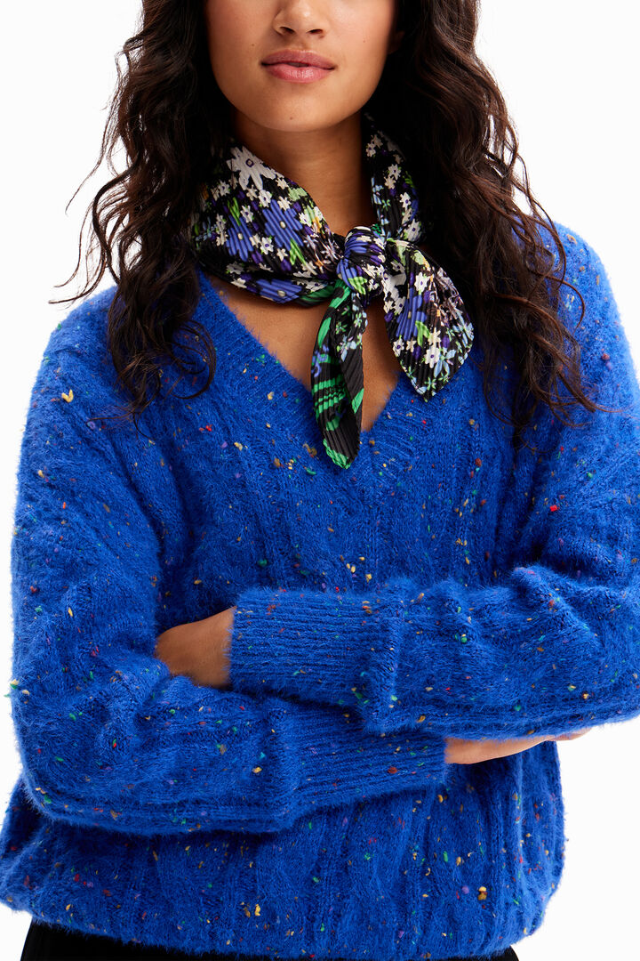 Mocador carré prisat | Desigual