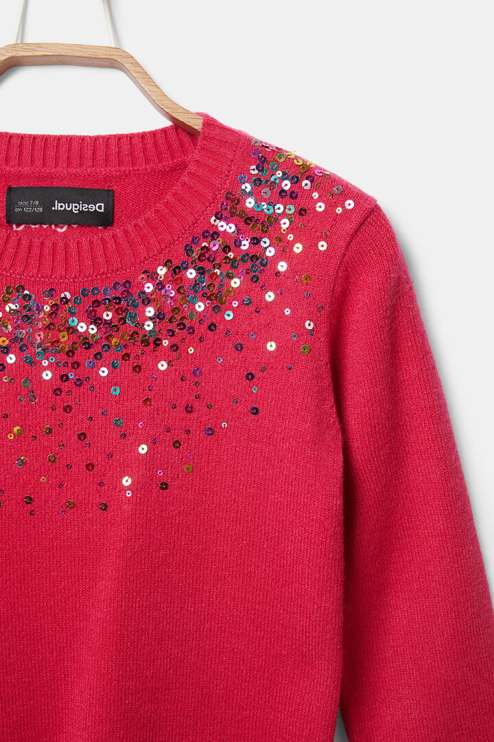 Jumper neck sequins | Desigual