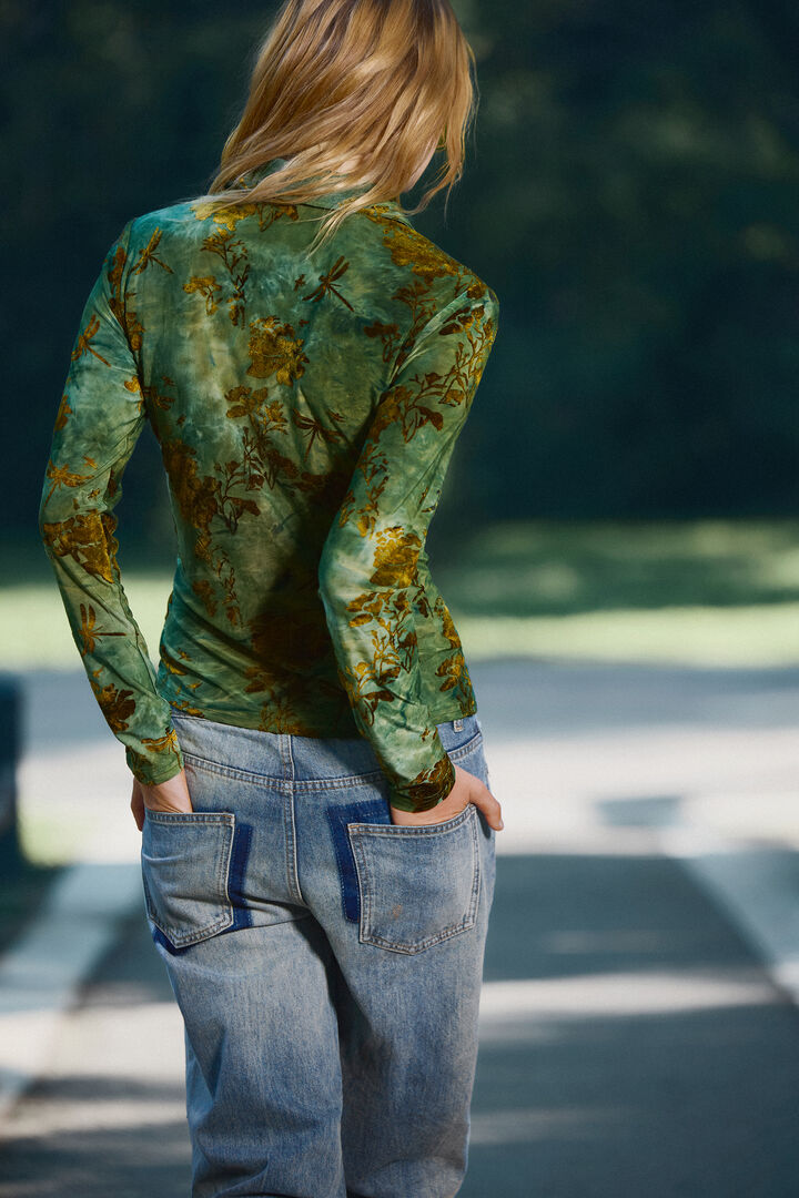 Chemise floqu&eacute;e