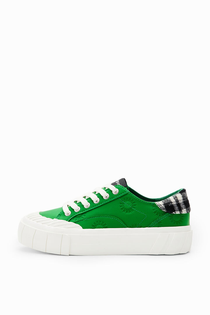 Tartan platform sneakers | Desigual