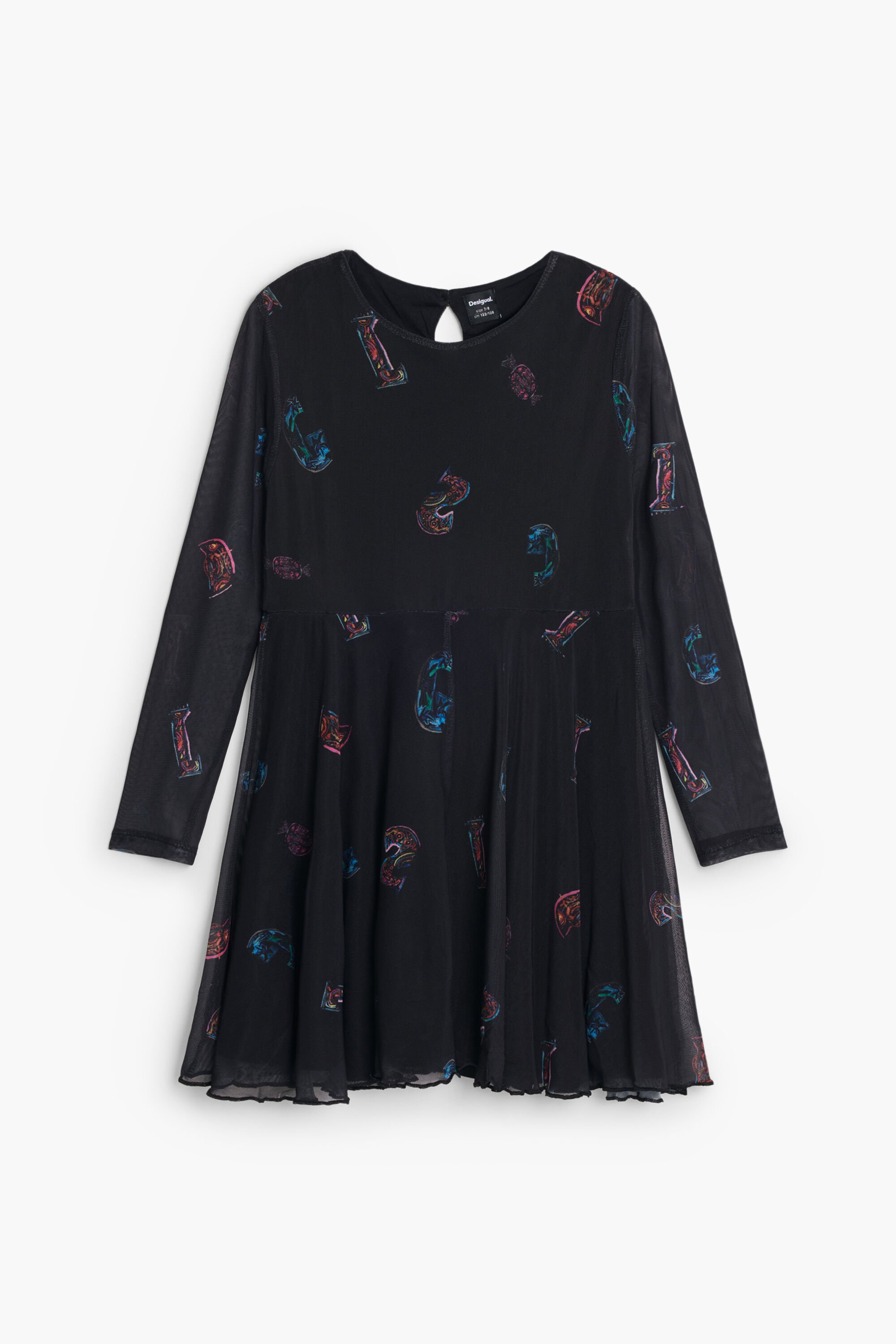 Vestido letras evasé