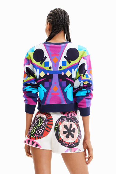 Sudadera corta multicolor M. Christian Lacroix | Desigual