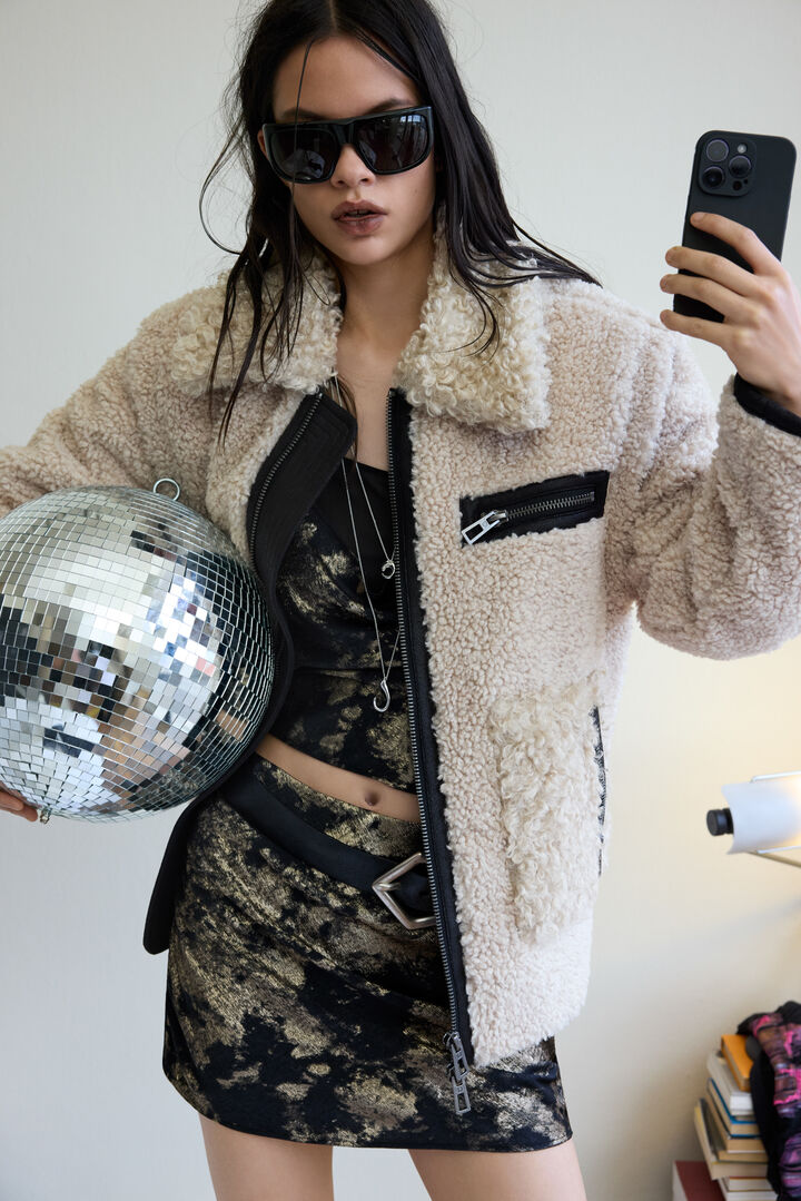 Short fleece jacket | Desigual