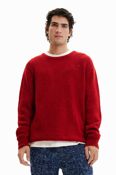 Kötött pulóver hímzéssel | Desigual