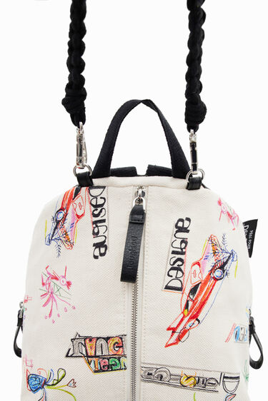 Sac à dos moyen convertible toile | Desigual