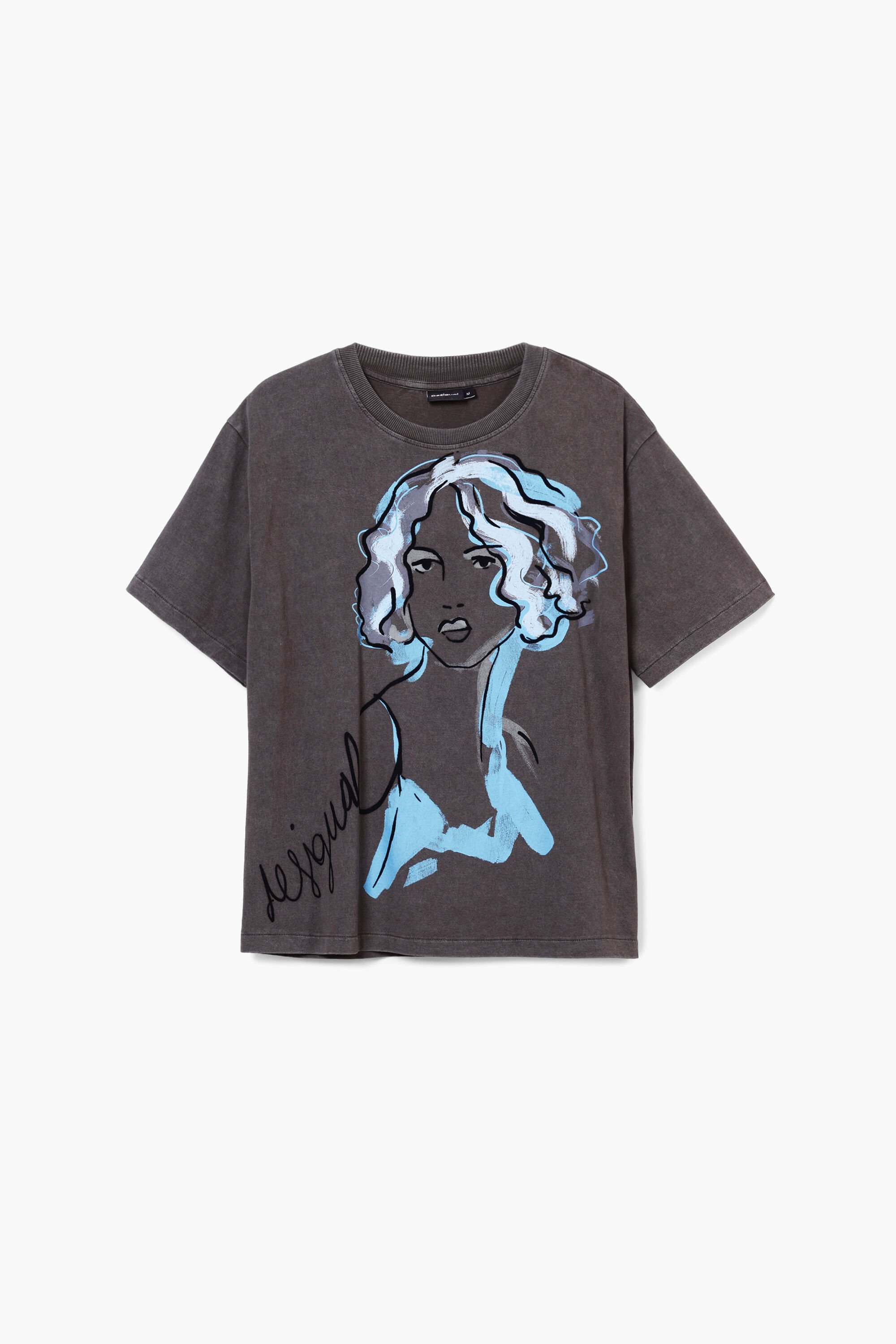 Desigual Face illustration T-shirt