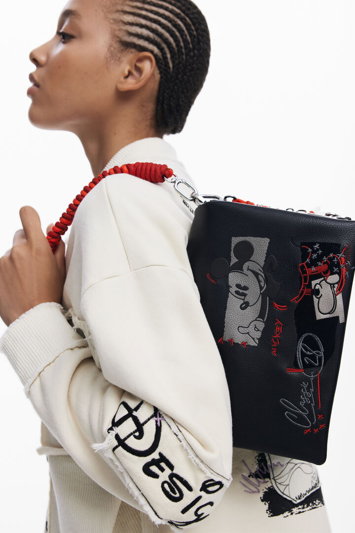 Medium Mickey™ faux leather crossbody bag | Desigual