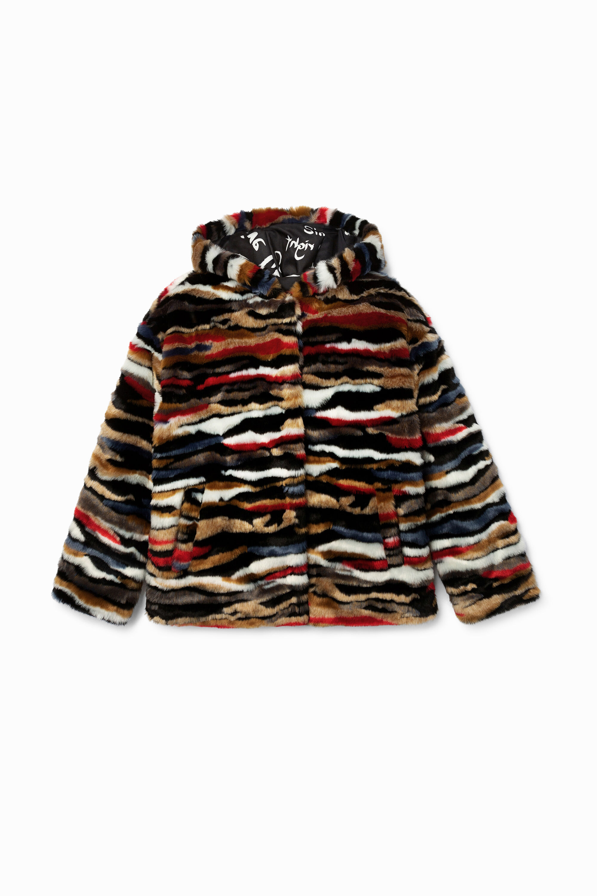 Chaqueta peluche desigual sale