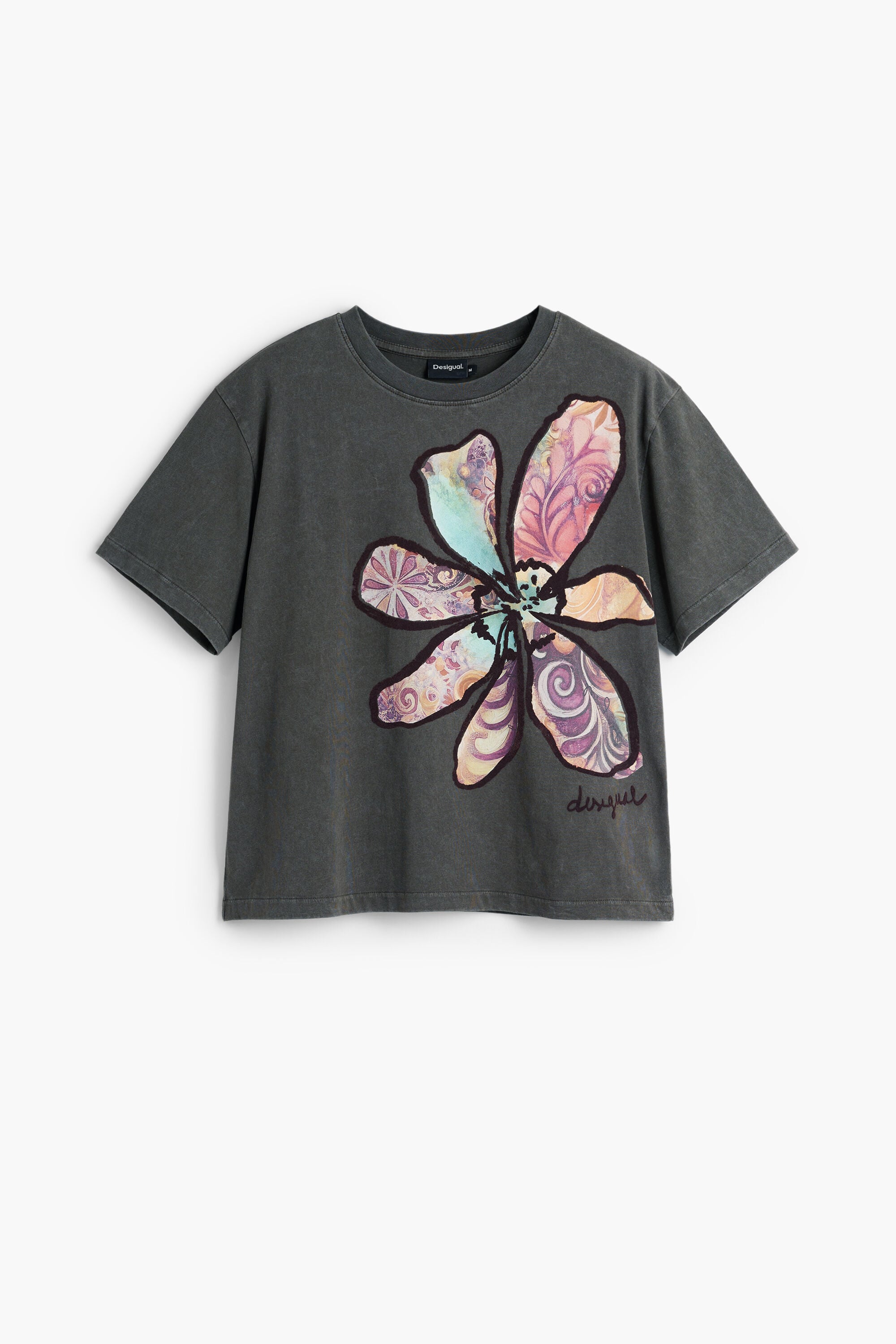 Flower T-Shirt gray Women
