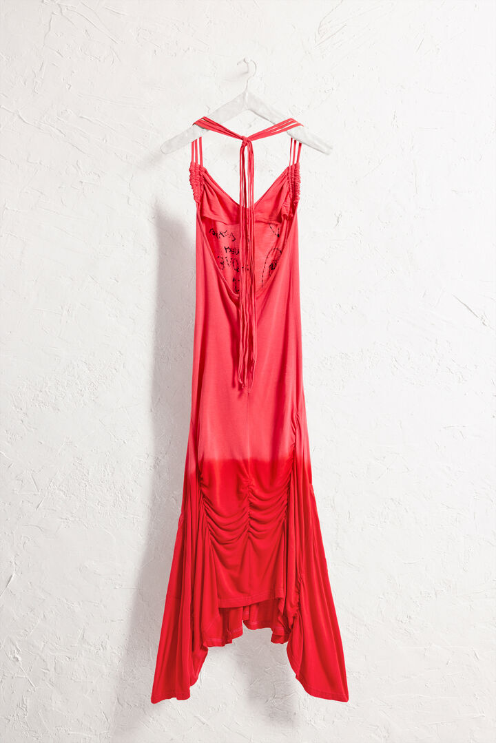 Vintage Halter Lettering Dress