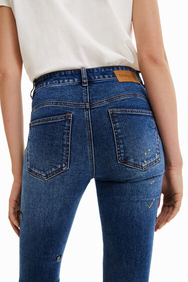 Ozek push-up jeans z Disneyjevo Miki Miško | Desigual