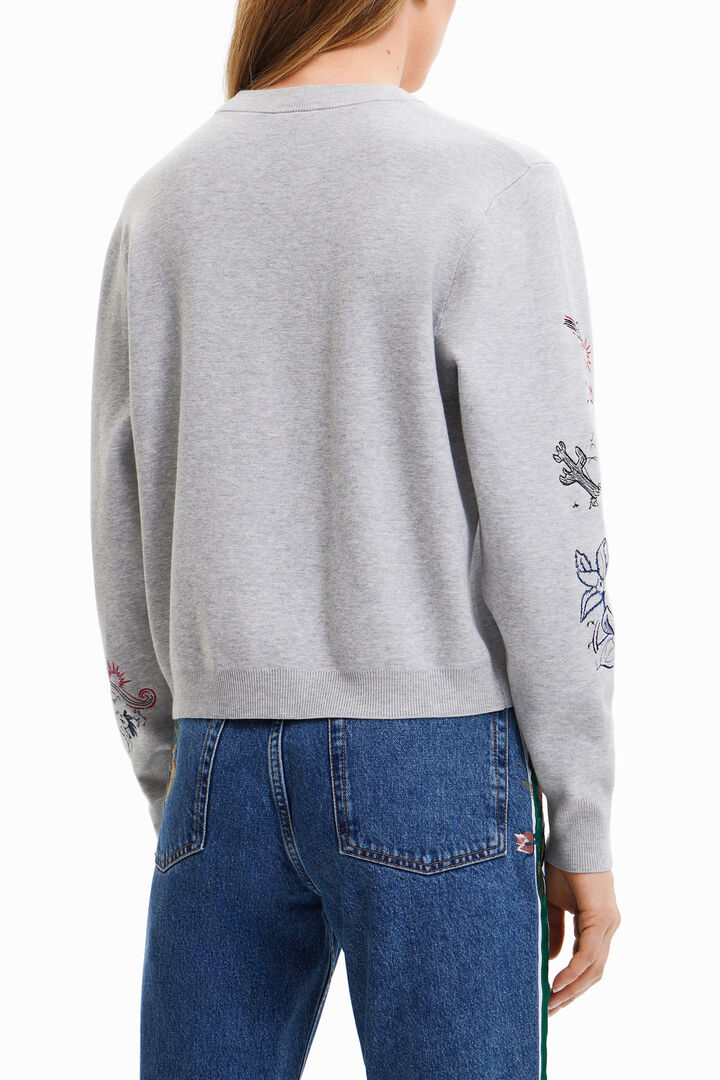 Embroidered floral jumper | Desigual