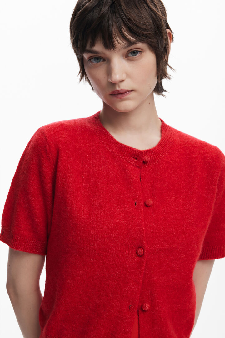 Short-sleeve button sweater | Desigual