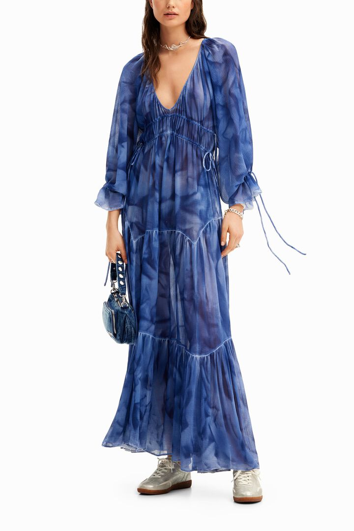 Long tie dress | Desigual