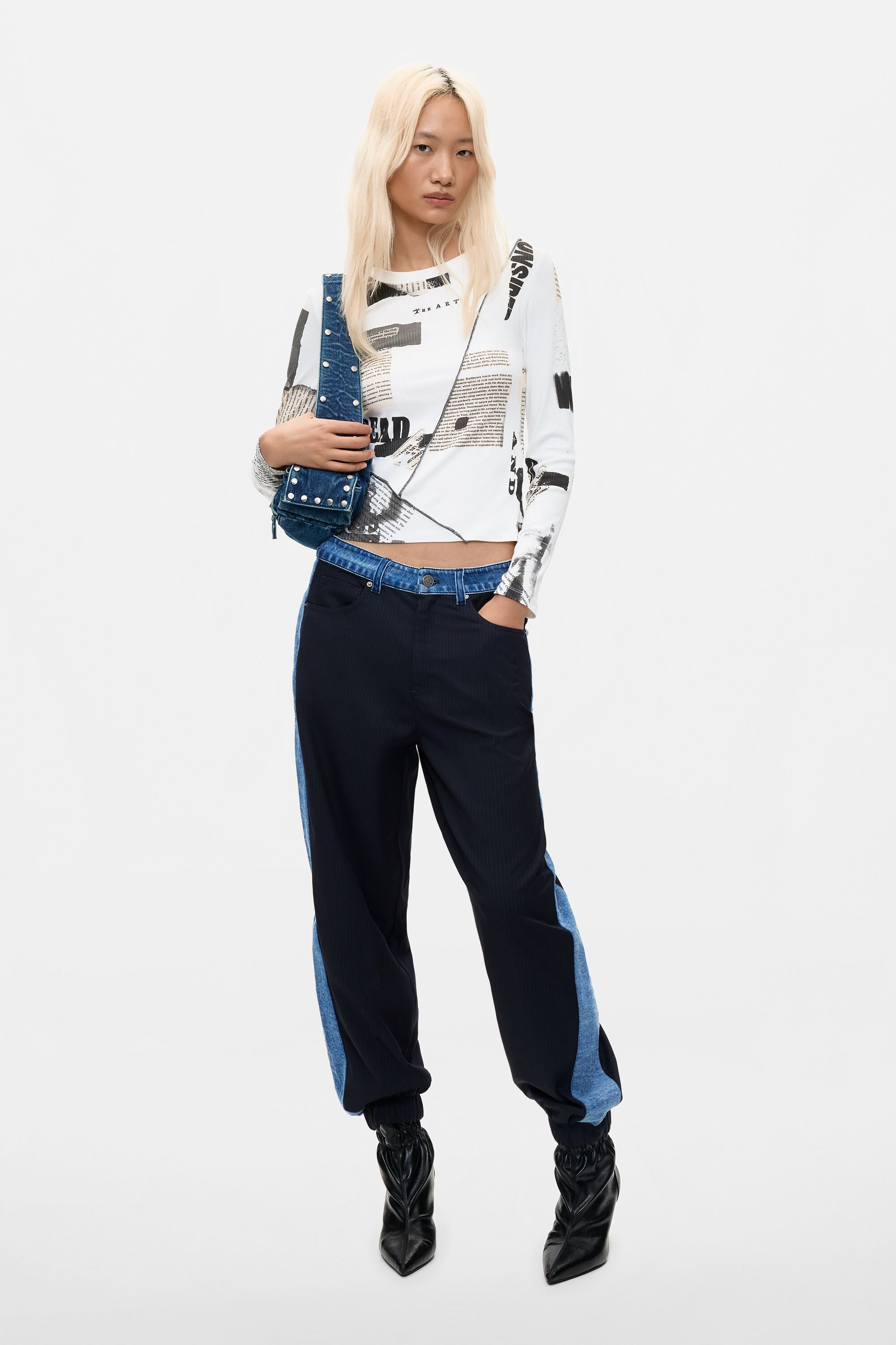 Joggingbroek Contrast - BLUE - 38