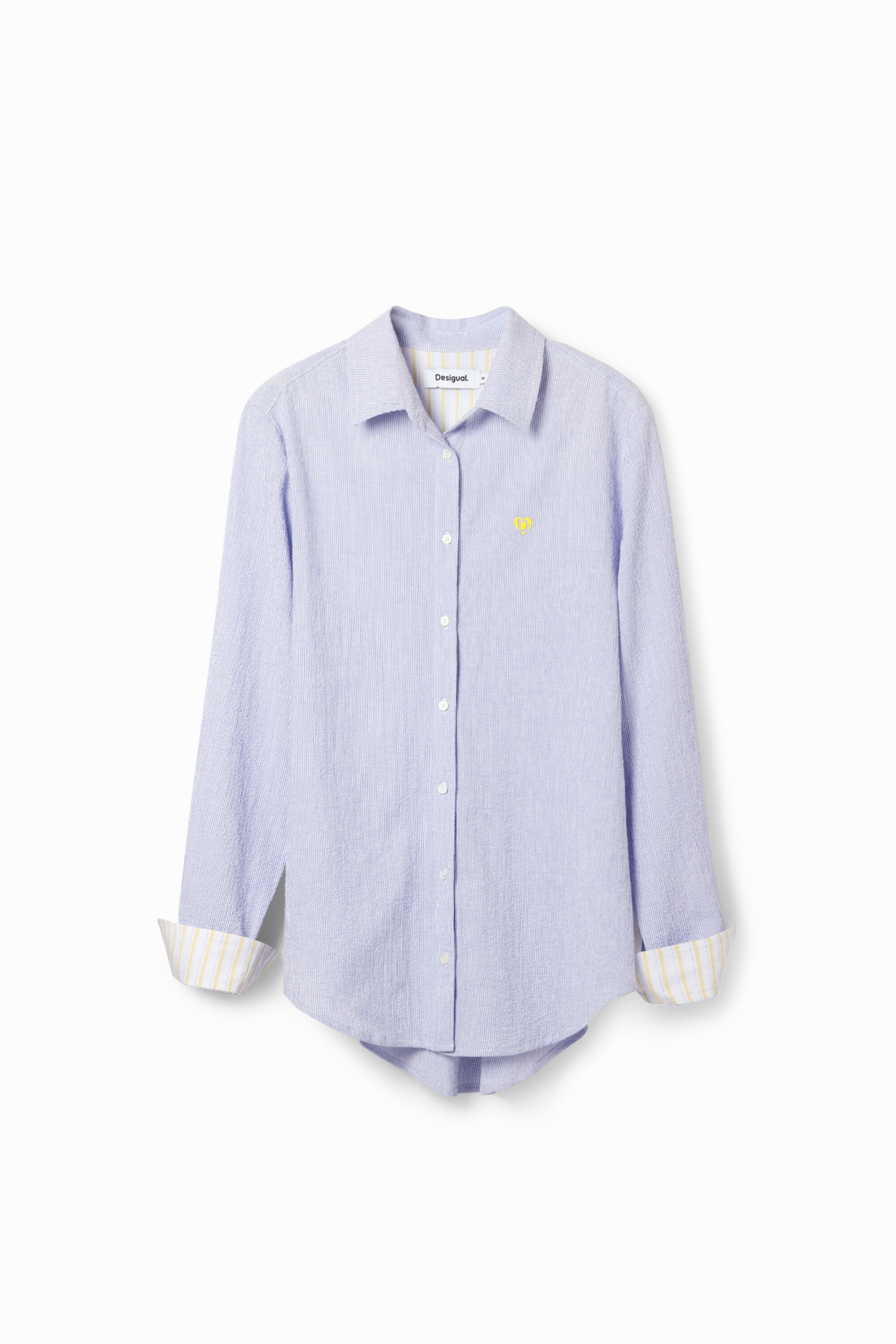 Textured striped shirt