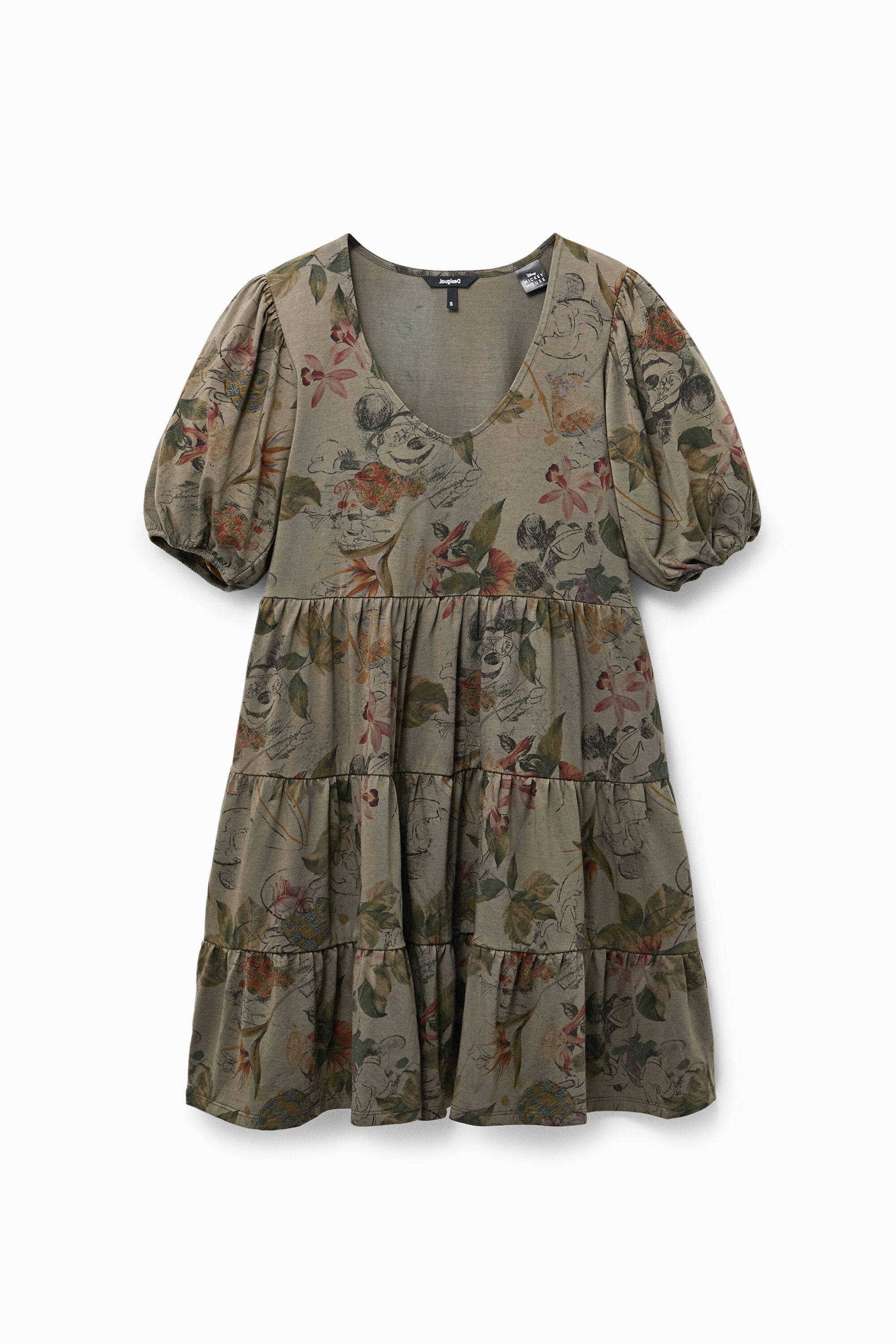 Camoflower-Kleid mit Micky