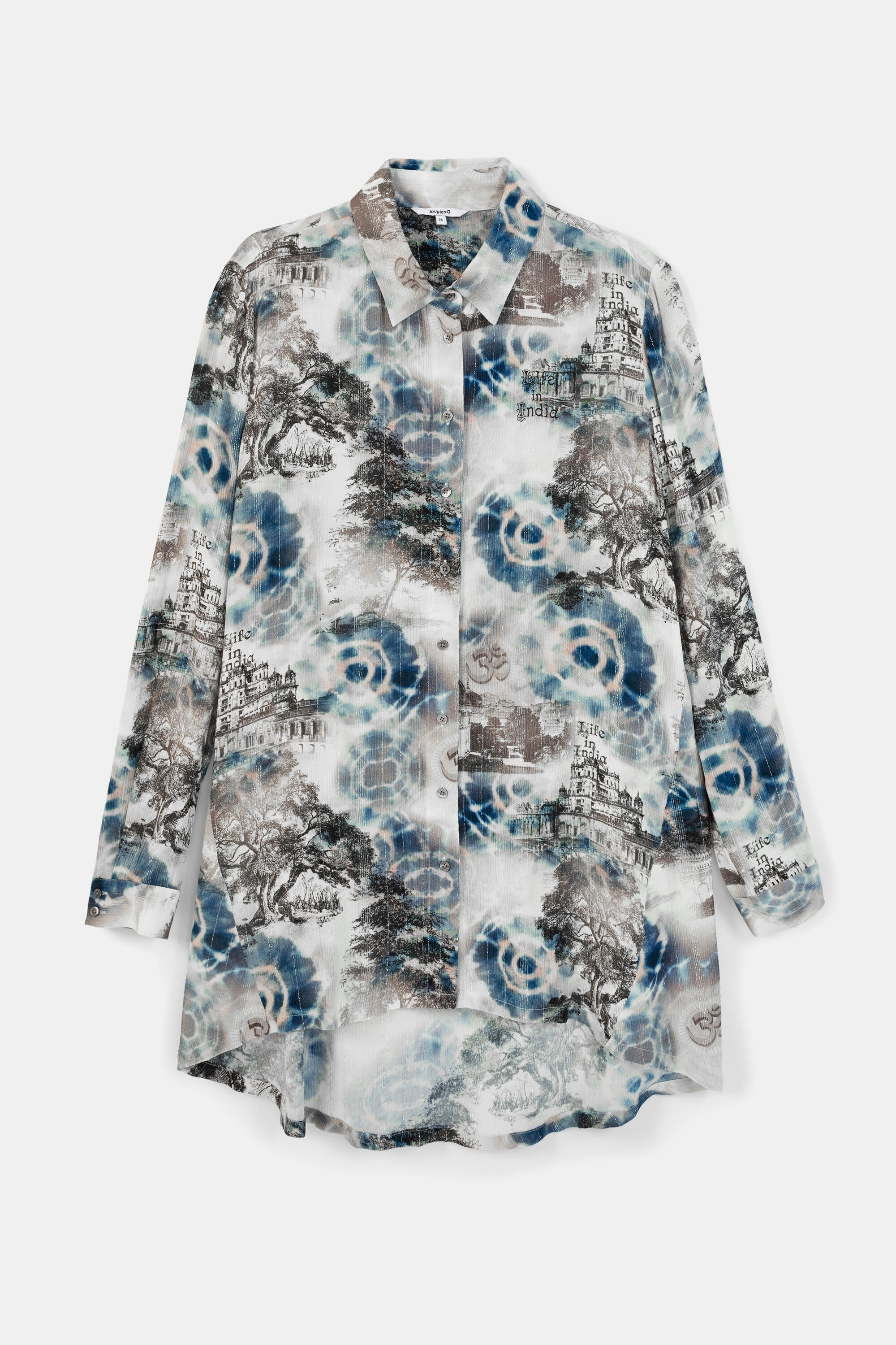 T-shirt long style Inde - Desigual - Modalova