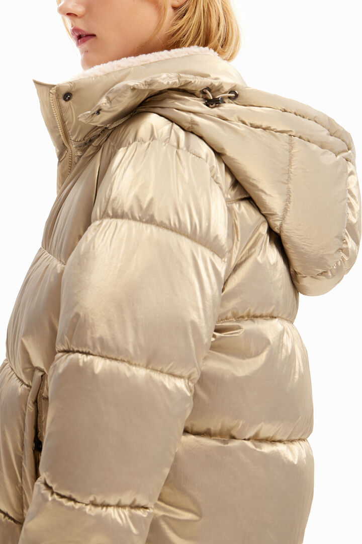Metallic padded jacket | Desigual