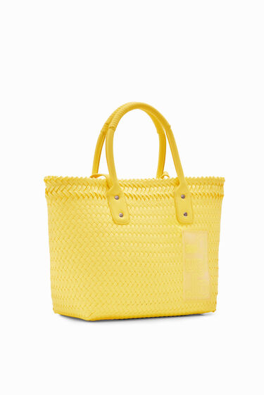 Bossa shopper mitjana trenada | Desigual