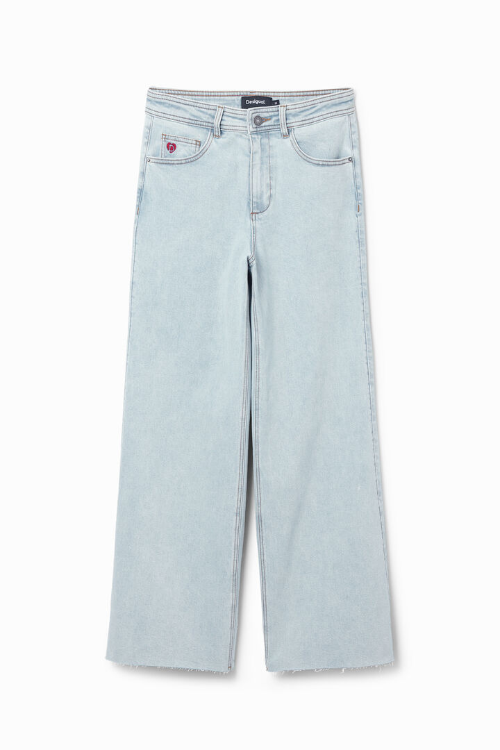 Cropped culotte jeans | Desigual